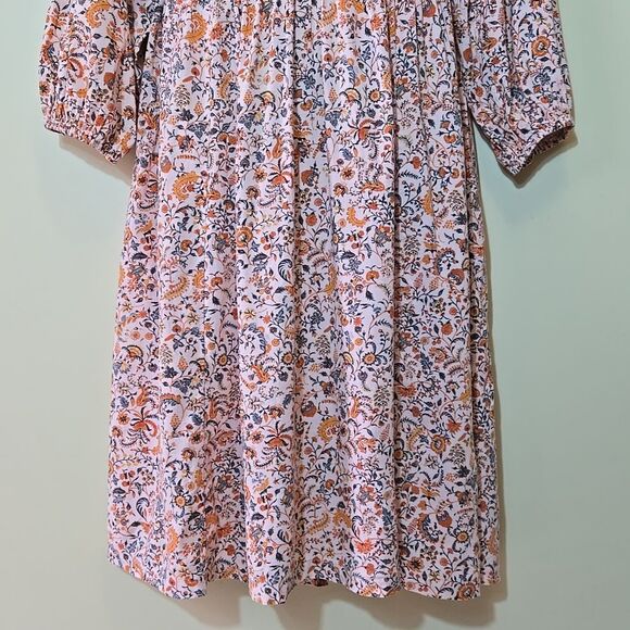 Old Navy Smocked Floral Cottagecore Midi Dress XXL Tradwife Long Sleeves - Picture 10 of 14